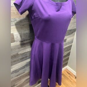 Elegant Purple Women's Dress